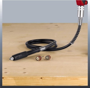 Unealta de slefuit si gravat Einhell TC-MG 135 E, 135W, 189 piese, cu suport telescopic - Img 3