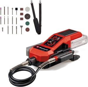 Unealta multifunctionala Einhell TE-MT 1834 Li Solo 18V gravura si slefuire set 55 accesorii