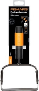 Unelte de dezgropat iarba Fiskars QuikFit, 25 cm, lama din otel, negruportocalie - Img 6