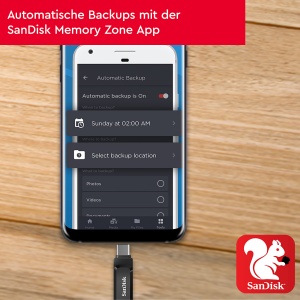 Unitate Flash SanDisk Ultra Dual Drive Go, 256 GB, USB Type-C si Type-A, Negru - Img 6