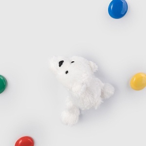 Ursulet de Plus cu Magnet Knut Knuddel - Schaffer 3483 - 12 cm - Alb - Img 6