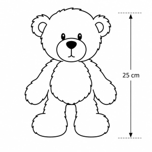 Ursulet de Plus NICI Finni 25 cm - gri - Moale si Jucaus - Img 8