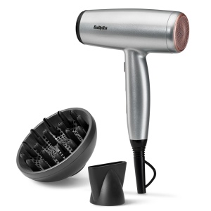 Uscator de par BaByliss Cosmos D580DE 2100W Argintiu Ioni Anti-Frizz