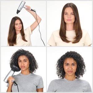 Uscator de par BaByliss Cosmos D580DE, 2100W, cu difuzor, argintiu - Img 2