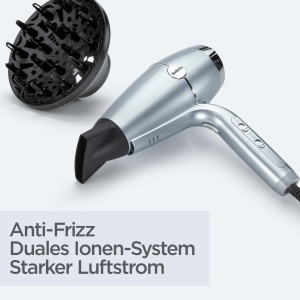 Uscator de par BaByliss Hydro Fusion D773DE, 2100W, Ioni, Albastru - Img 2