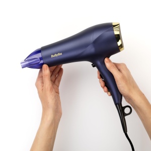 Uscator de par BaByliss Midnight Luxe - Uscator de par puternic de 2300 W, tehnologie anti-incretire, uscare rapida, profesional si usor, 3 setari de caldura si 2 setari de viteza, 5781E - Img 7