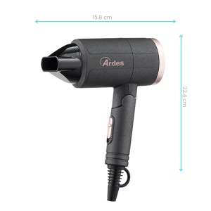 Uscator de par compact Ardes ARPHON01 1200W cu maner pliabil si concentrator - Img 4