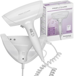 Uscator de par compact ProfiCare cu suport de perete | Uscator de par cu cablu spiralat foarte lung | Uscator de par de 1800 W cu Cool Shot | Uscator de par cu 2 niveluri de putere | incl. material de montare | PC-HT 3044 - Img 6