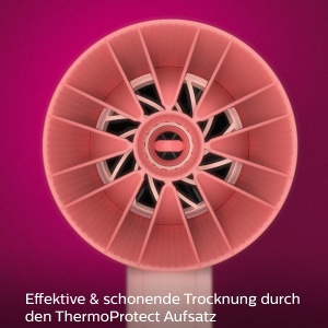 Uscator de par Philips seria 3000 cu atasament ThermoProtect - 2100 W, functie de ionizare, 6 niveluri de caldura si viteza (model BHD350/10) - Img 2