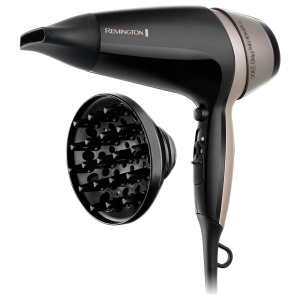 Uscator de par Remingon [uscare rapida si eficienta] Thermacare PRO 2300 (2100W, generator de ioni, inel de ioni ceramic, 3 incalziri si 2 sep. Trepte de suflanta, etapa de racire, 2 duze de coafare + difuzor) D5715