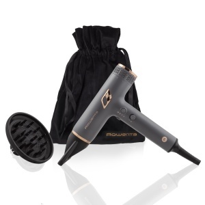 Uscator de par Rowenta Maestria Nano HY8120F0, 1700W, ultra usor, GriRose Gold