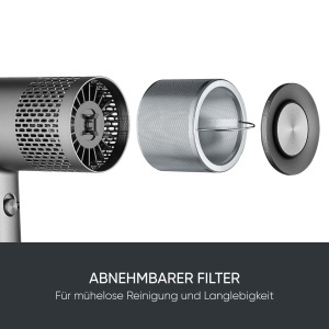 Uscator de par Severin HT 0171 2000W Motor BLDC Tehnologie Ionic Anthracit - Img 6