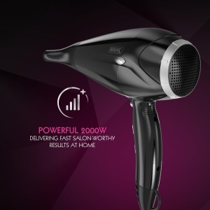 Uscator de par WAHL Power Shine 2000W 3 trepte de temperatura Cool Shot difuzor pentru bucle - Img 2