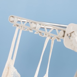 Uscator electric de rufe InnovaGoods Dryllon 12 bare pliabil cu roti gri - Img 8