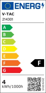 V-TAC 6x Bec LED Filament Lumanare E14 4W (echivalent cu 35W) - Alb cald 400 lumeni - Pachet de 6 - Eficienta maxima - Decorare filament - Becuri LED - Bec cu economie de energie - 3000K - Img 10