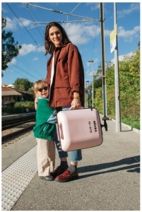 Valiza pentru copii Beaba Luggage Eazy, 22L, cu functie de sezut, 360 rotire - Img 8