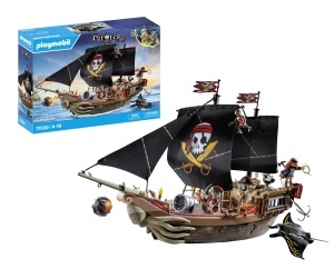 Vapor pirat PLAYMOBIL 71530, 137 piese, accesoriu pentru copii de la 4 ani
