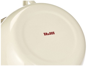 Vas de noapte IBILI 3,5 l din otel emailat, albrosu, 24 x 24 x 5 cm - Img 4