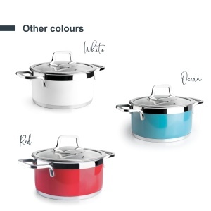 Vas pentru cuptor Lacor 15520 Ocean, 20cm, 3L, inox 1810, albastru - Img 6