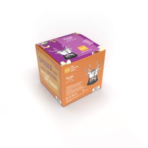 Vas pentru fondue Rohe Fenja 1.8L din otel inoxidabil, 18cm, argintiu - Img 3