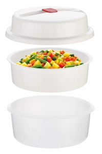Vas pentru gatit la aburi Tescoma Dampftopf PURITY MicroWave, design inovator, pliabil - Img 3