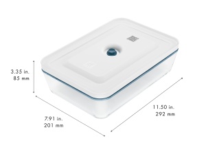 Vas vacuum ZWILLING Fresh Save 28L Borosilicat cu capac BPA-free - Img 4