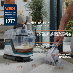 Vax SpotWash Home Duo Pet Edition Curatator pentru covoare si tapiterii cu tehnologie SpinScrub - Img 2