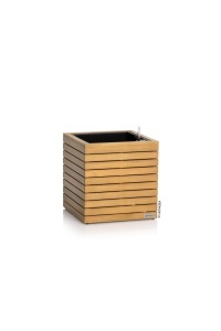 Vaza de Plante LECHUZA PALO Natural Wood 45, Eucalipt, 31L, cu Sistem de Irigare