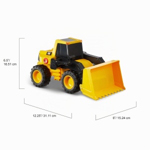 Vehicul de constructie Caterpillar CAT Power Haulers, galben-negru, 30 x 16 x 20 cm - Img 5