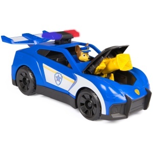 Vehicul de salvare PAW PATROL - Launch N Rescue Cruiser cu figurina Chase, 28 cm, efecte luminoase si sonore - Img 5