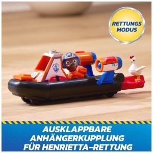 Vehicul de salvare PAW PATROL Zuma cu barca cu aer, 13 cm, 2 figurine - Img 4