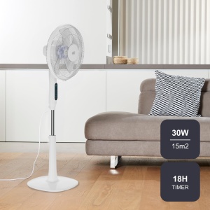 Ventilator cu picior BLACKDECKER BXEFP30E 30W 24 viteze moduri multiple timer 15h oscilatie automata - Img 2