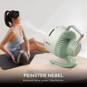 Ventilator cu pulverizare Shark FlexBreeze HydroGo FA050EUGN, 12 ore autonomie, culoare mint - Img 7