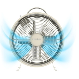 Ventilator de birou Cecotec EnergySilence 400 RetroDesk, 25 W, bej