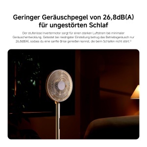 Ventilator inteligent vertical XIAOMI Smart Standing Fan Pro Slim, 14 m, 8,7 cm, telecomanda - Img 10