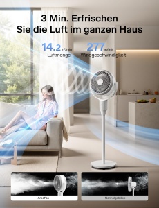 Ventilator multifunctional Pelonis 2-in-1 oscilatie 3D telecomanda inaltime reglabila - Img 5