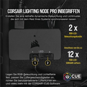 Ventilator PC Corsair LL140 RGB LED PWM, 140mm, Negru, 2 bucati - Img 5