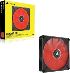 Ventilator PC Corsair ML140 LED ELITE, 140mm, 1600 RPM, LED rosu - Img 8