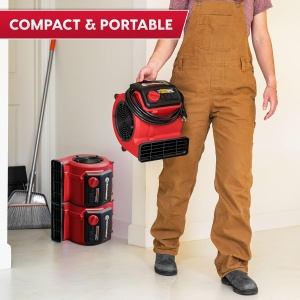 Ventilator portabil Vacmaster Red Edition AM201, 550 CFM, 3 trepte de viteza - Img 5