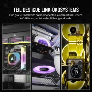 Ventilator RGB CORSAIR iCUE LINK QX120, 120mm, 3 buc, Negru - Img 7