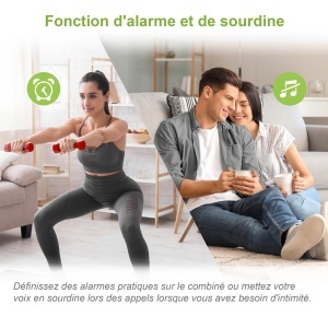 (versiunea franceza) VTech CS1501 Telefon DECT fara fir cu doua telefoane, blocare apeluri, identificare apelant/apel in asteptare, difuzor, afisaj iluminat din spate si tastatura iluminata din spate - Img 9