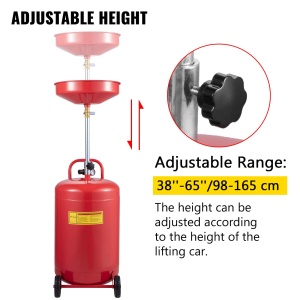 Vevor 917-02 Rezervor Ulei Uzat 75L Reglabil pe Inaltime Cu Roti pentru Mobilitate - Img 3
