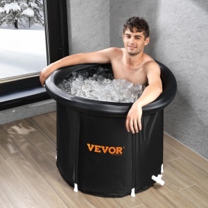 VEVOR Cada portabila pentru terapie cu apa rece 330L pliabila si rezistenta cu capac termic - Img 8