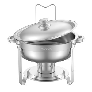 Vevor Chafing Dish Buffet 47L Argintiu Design Elegant - Img 9