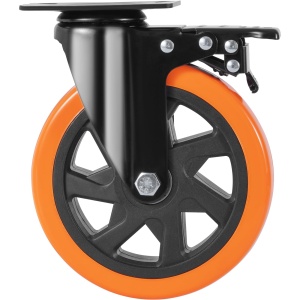 VEVOR Furniture Castor Set de 4 role pivotante PVC ph152.4mm Role de senile 1.270 kg Capacitate de incarcare Role de transport cu frane A/B Role de cutie Role rotative 360deg pentru sarcini grele rotative la 360deg pentru case Birouri Studiouri Fabrici - Img 9