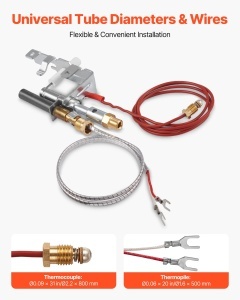 VEVOR Kit Zundflamme Gaz OE 14D0477 Compatibil Lexington Forge Majestic - Img 6
