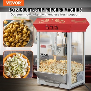 VEVOR Popcornmaschine NP08001SE 850W Capacitate 48 cesti Design robust - Img 2