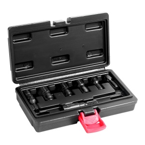 VEVOR Set de freze filetate din 7 bucati Instrument metric de reparare a filetului M10 M12 M14 M18 M20 M22, kit de reuneltire a filetului din otel carbon tratat termic, pentru aplicatii de reparare a filetelor - Img 1