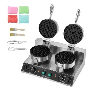 Vevor Waffeleisen Comercial XC-HF-2 2460W Antiaderent Reglaj Temperatura - Img 9