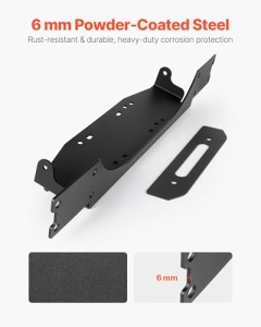 Vevor Windenhalterung 5443 kg Capacitate Montaj Jeep Wrangler JLJLU Gladiator JT 2018-2023 Negru - Img 4